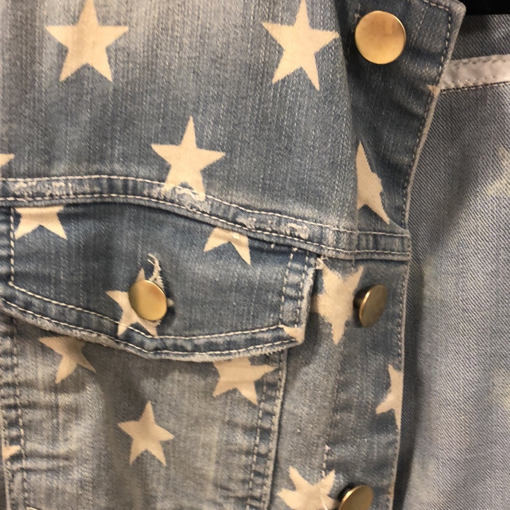 Denim Jacket Star Pattern - image 2